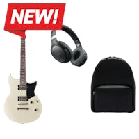 Yamaha RSE20-VW Revstar Element Electric Guitar in Vintage White + Carry the Beat Bundle